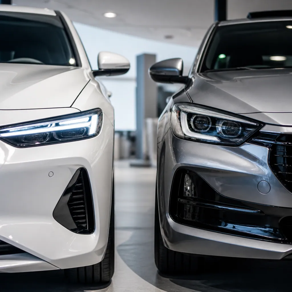Modern electric and plug in hybrid vehicles showcasing EV technology available from Chinese manufacturers
